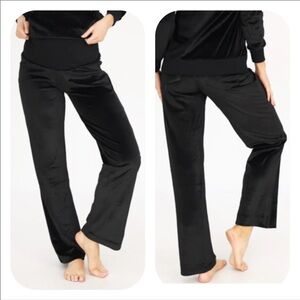 Angel Maternity Black Velour Pants